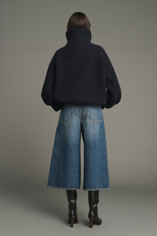 Jasper jacket - Navy - Merino Wool - Women