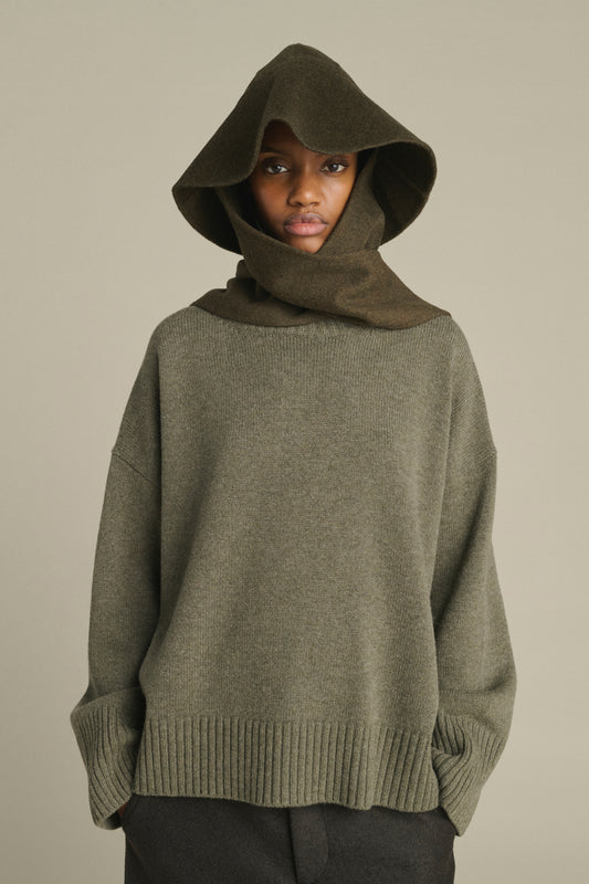 Faron hat - Khaki Marl - Wool - Women