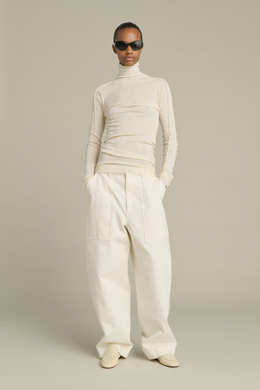 Lois T-Shirt - Ecru - Wool - Women