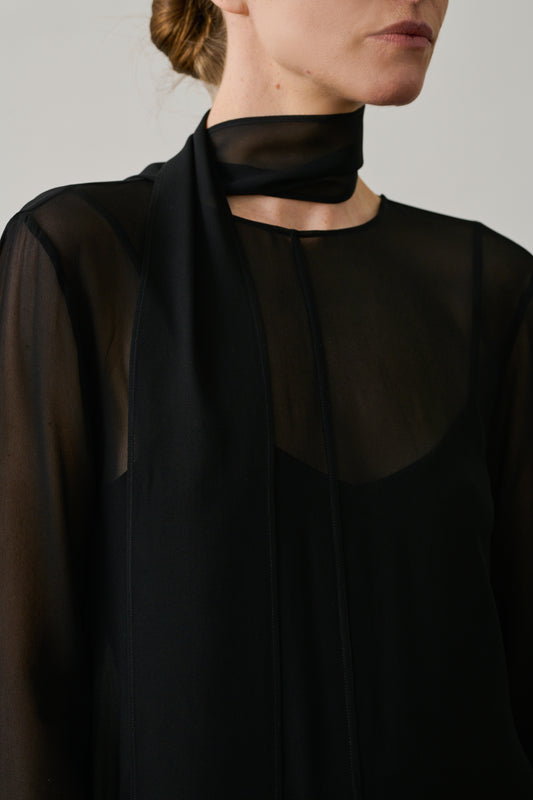 Vik scarf - Black - Viscose - Women