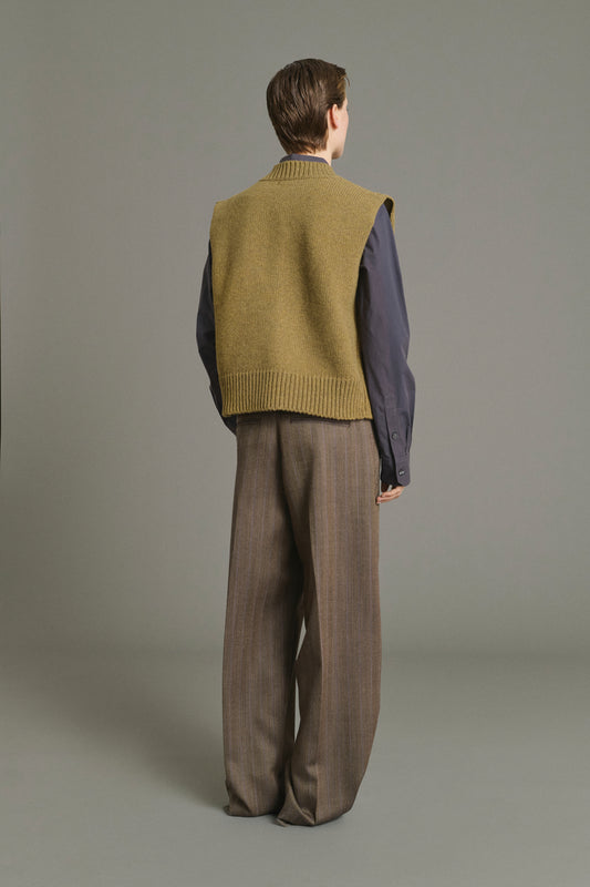 Cardigan Kalyanee - Lime - Wool - Women