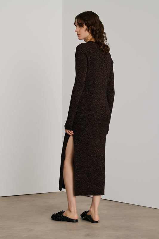 Helen dress - Black/Caramel - Women