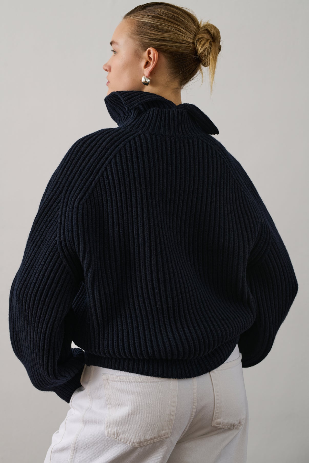 Pull Flamand - Navy - Laine - Femme vue 6