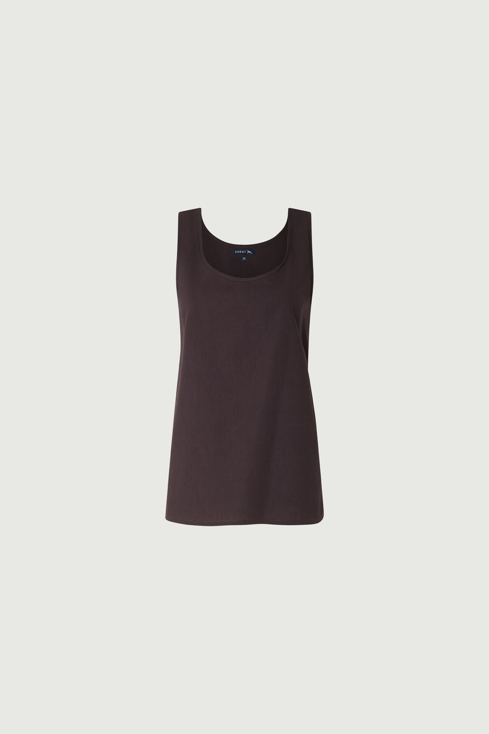 Ianni Dress - Charcoal Cotton with Tank Top Included - Soeur