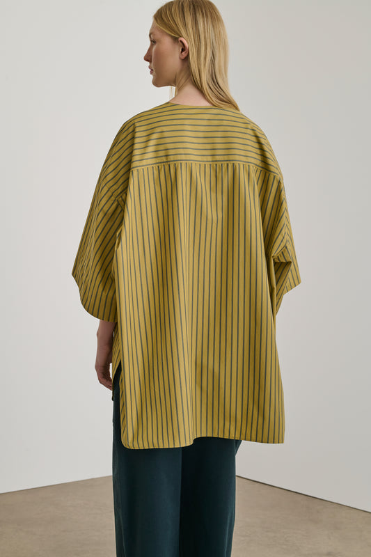 Blouse Diva - Ocre/Vert - Coton - Femme