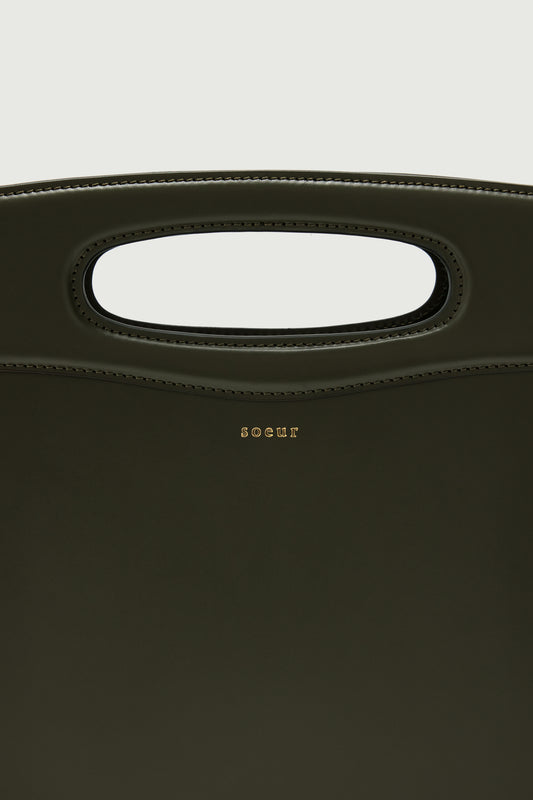 Cheri bag - Military Green - Leather - Women