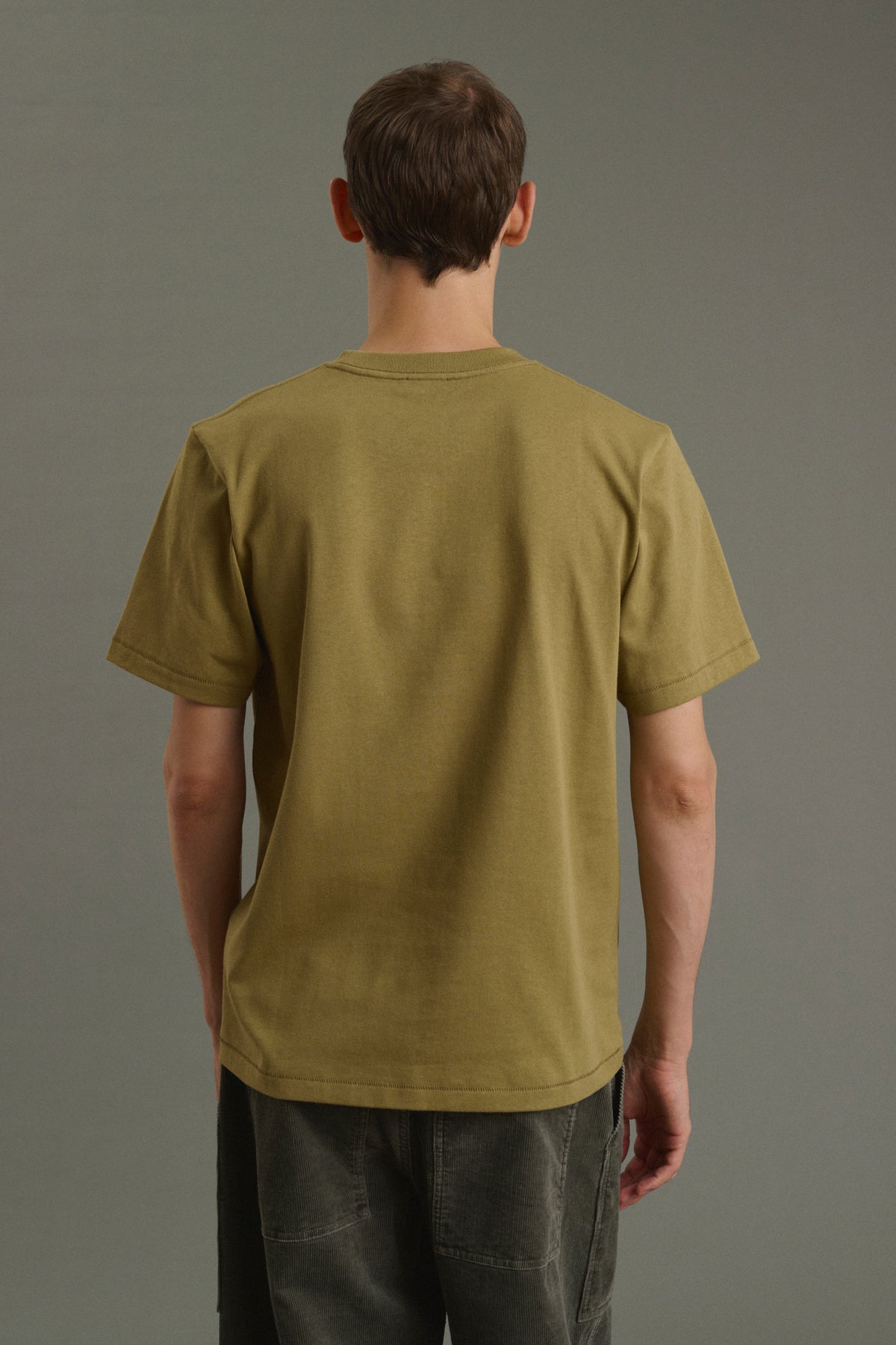 T-Shirt Owen - Light Khaki - Cotton - Men vue 4