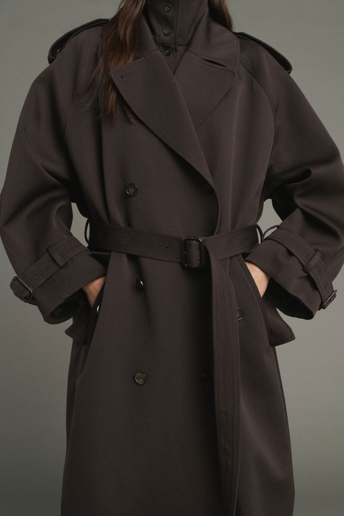 Lazare Coat - Ebony - Wool - Women vue 2