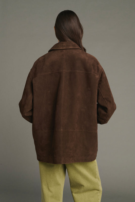 Vincenzo jacket - Ebony - Leather - Women