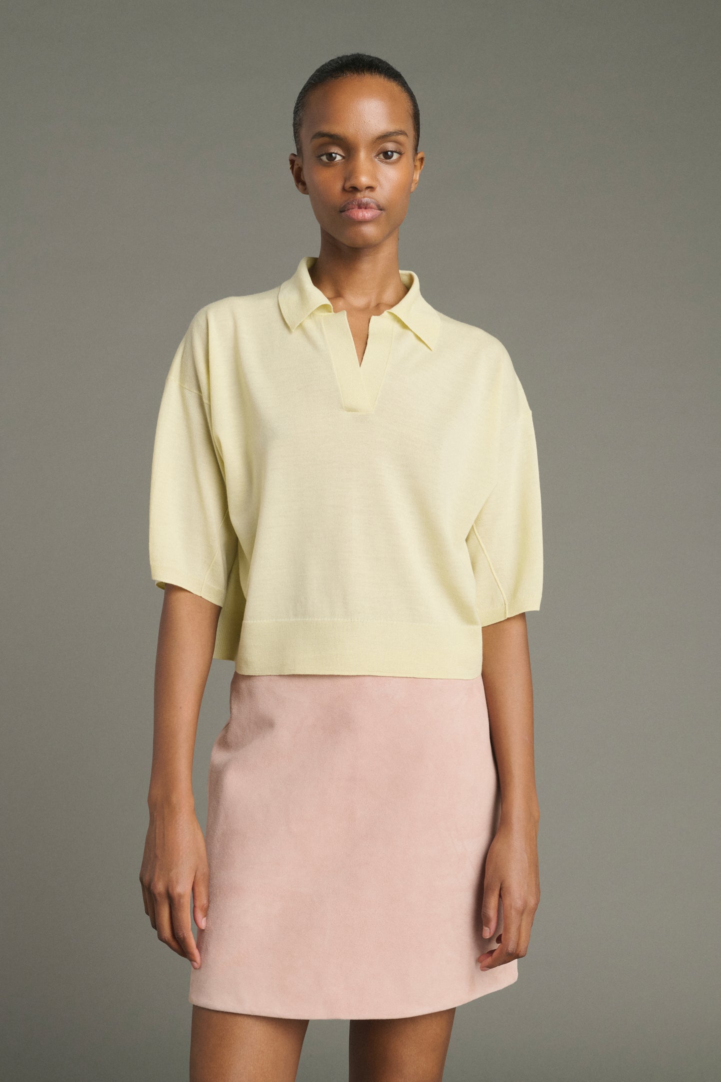 Inno Skirt - Dusty Pink - Leather - Women