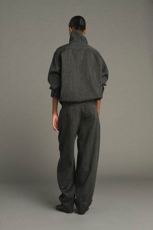 Baptiste Trousers - Anthracite Grey - Wool - Women
