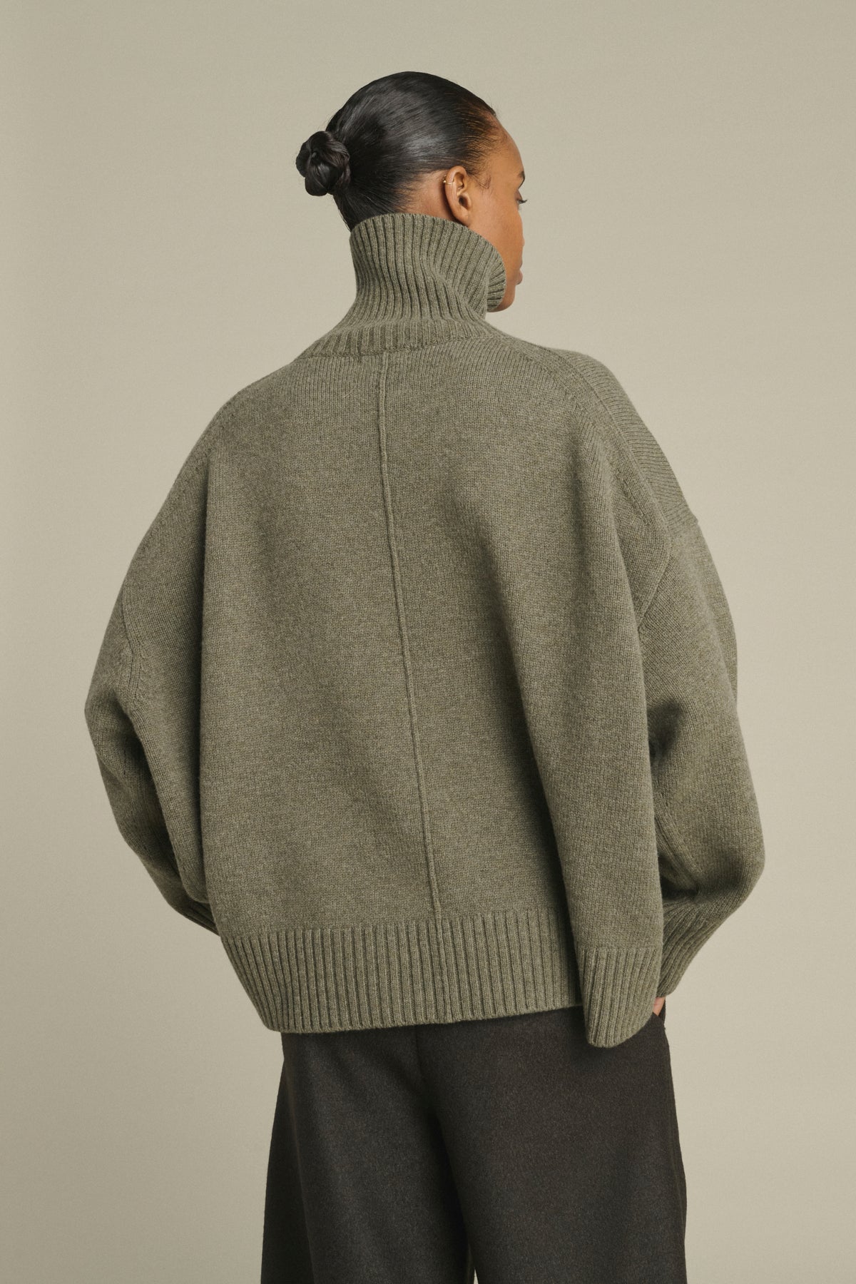 William Pullover - Grey Marl - Merino Wool - Women vue 2