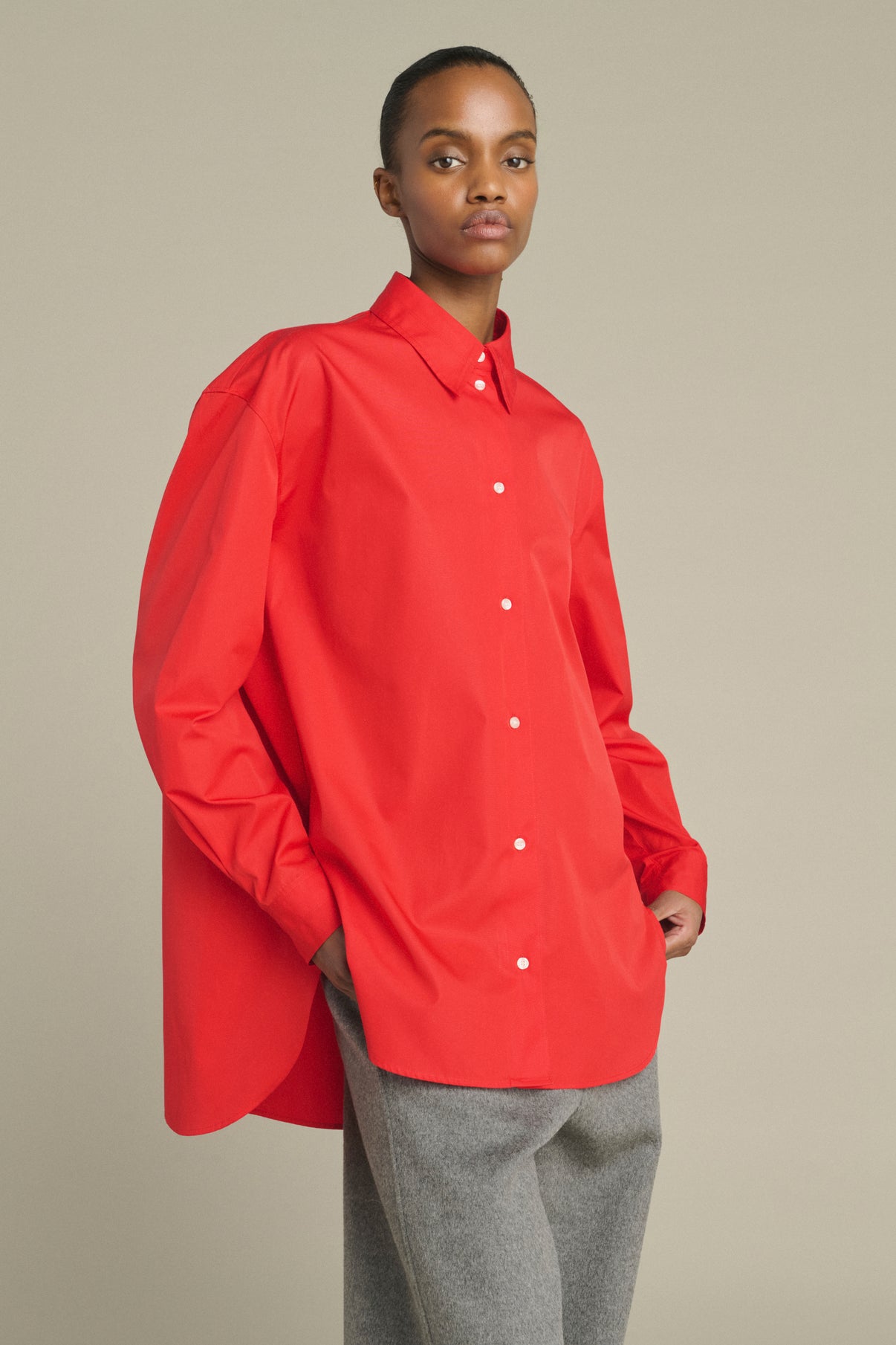 Grenade Shirt - Red - Cotton - Women vue 3