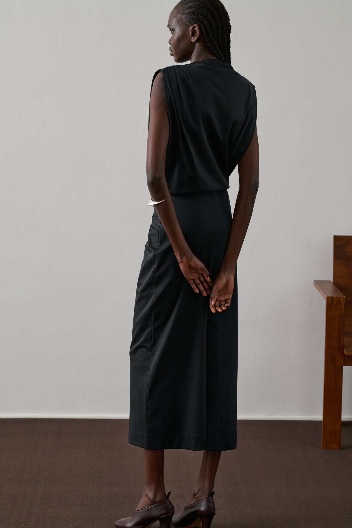 Robe Gemma - Noir - Coton - Femme vue 3