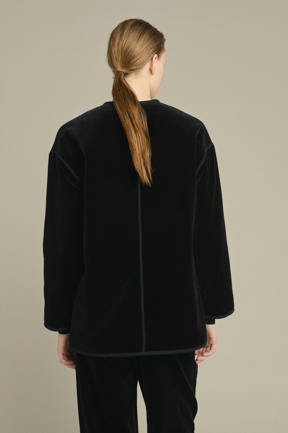 Lutetia Jacket - Black - Cotton - Women vue 4