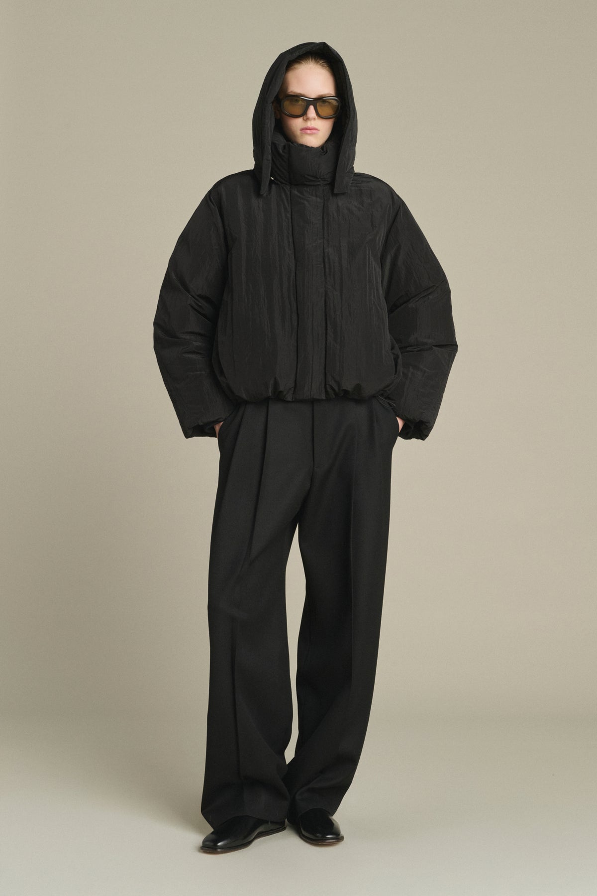 Java - Black Reversible Short Puffer Jacket for Women - Soeur vue 3