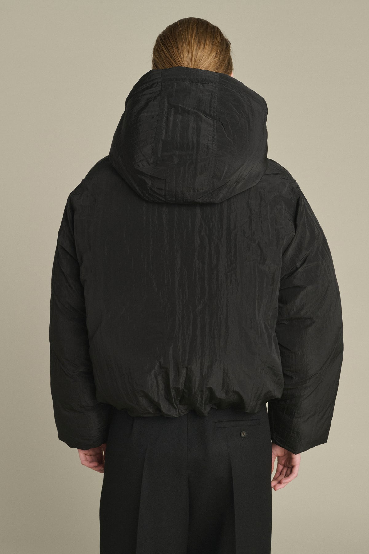 Java - Black Reversible Short Puffer Jacket for Women - Soeur vue 2