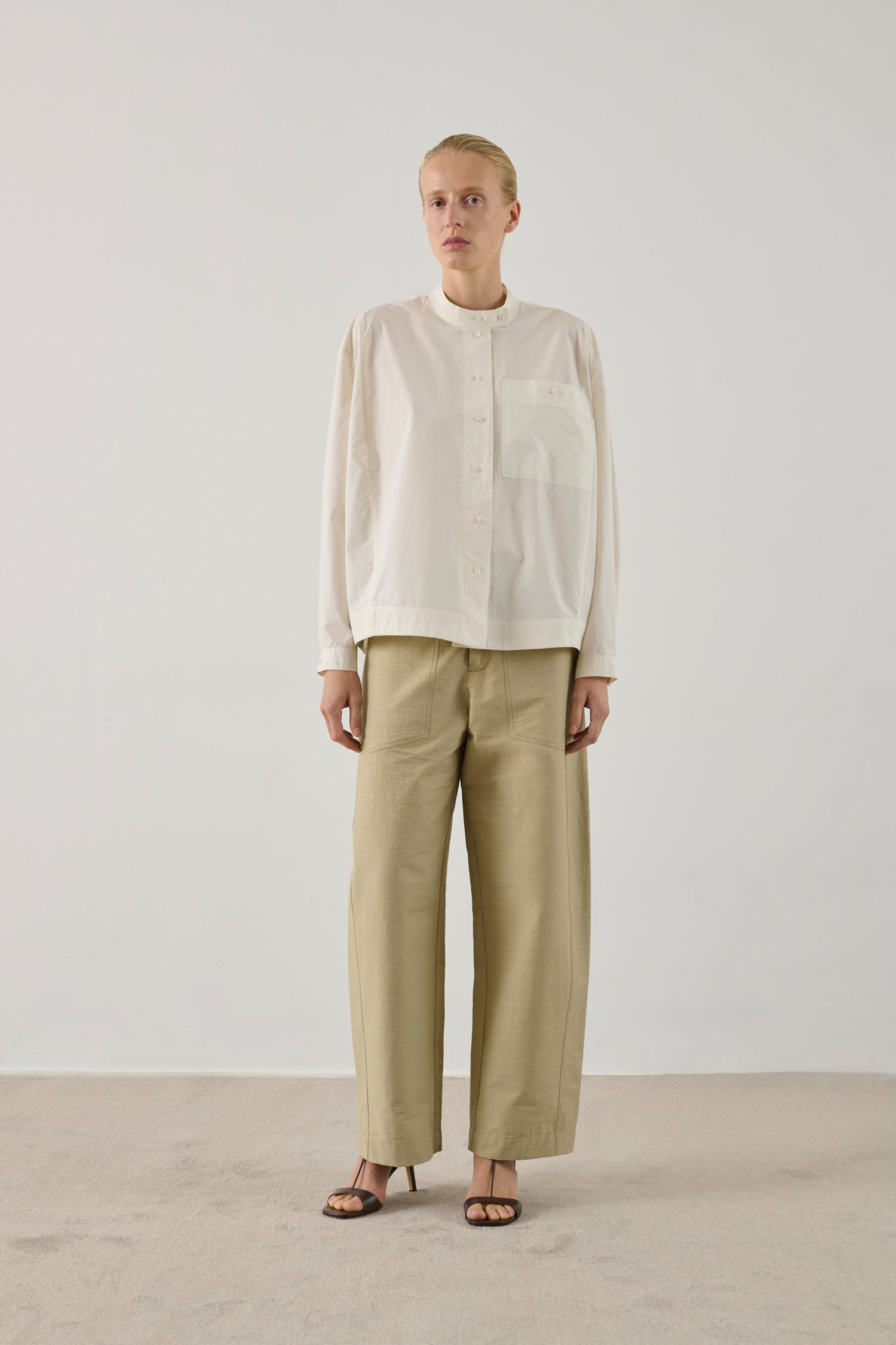 Pantalon Hero - Sauge - Coton - Femme
