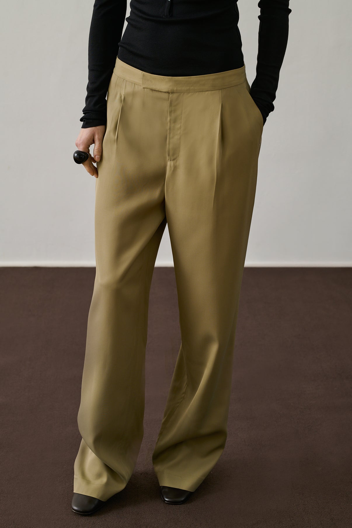 Pantalon Jessie - Sauge - Viscose - Femme vue 2