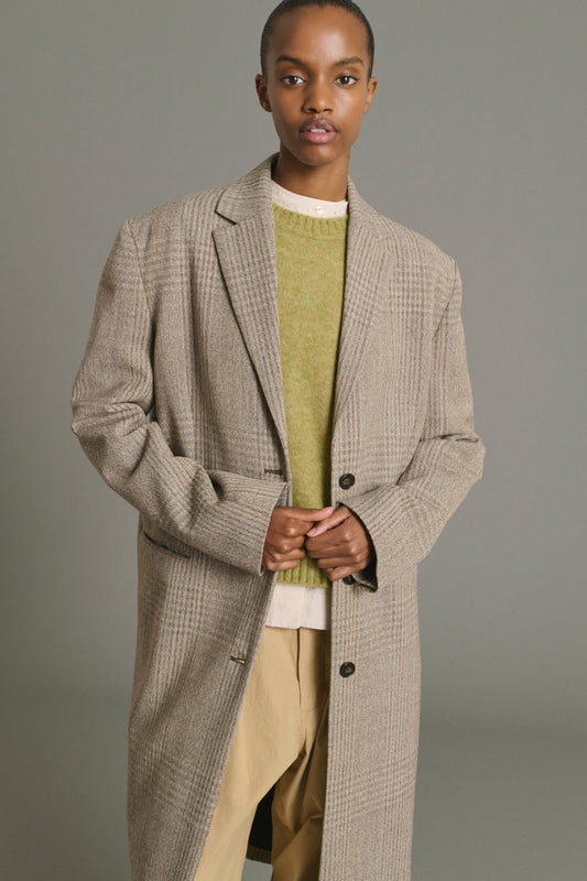 Lincoln coat - Brown/Beige - Wool - Women