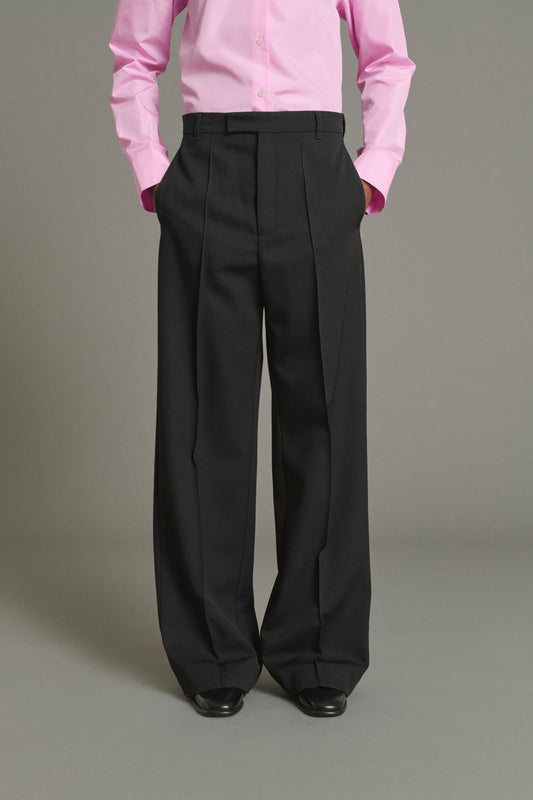 Leo Trousers - Black - Wool - Women