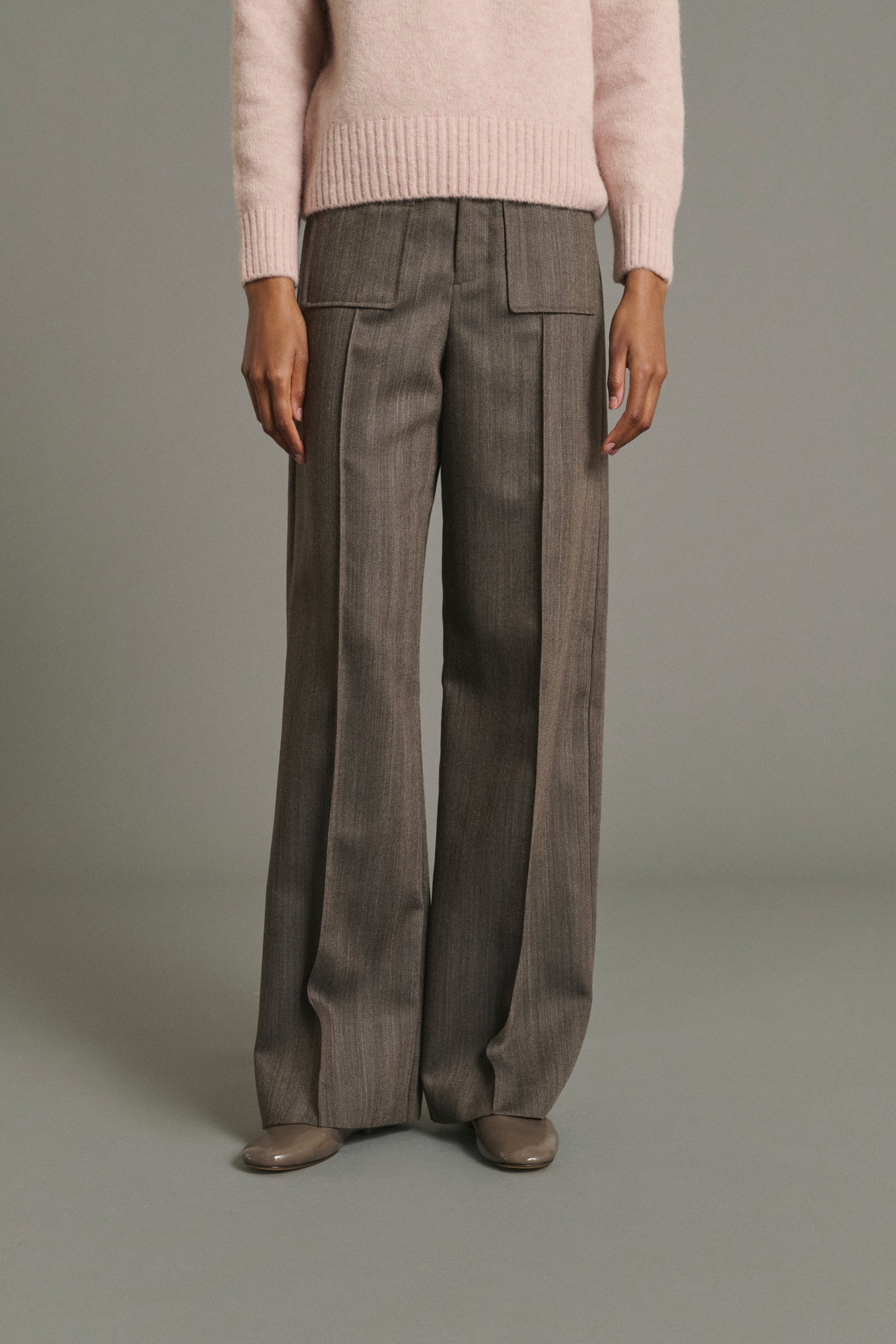 Harold Trousers - Marron Glacé - Wool - Women