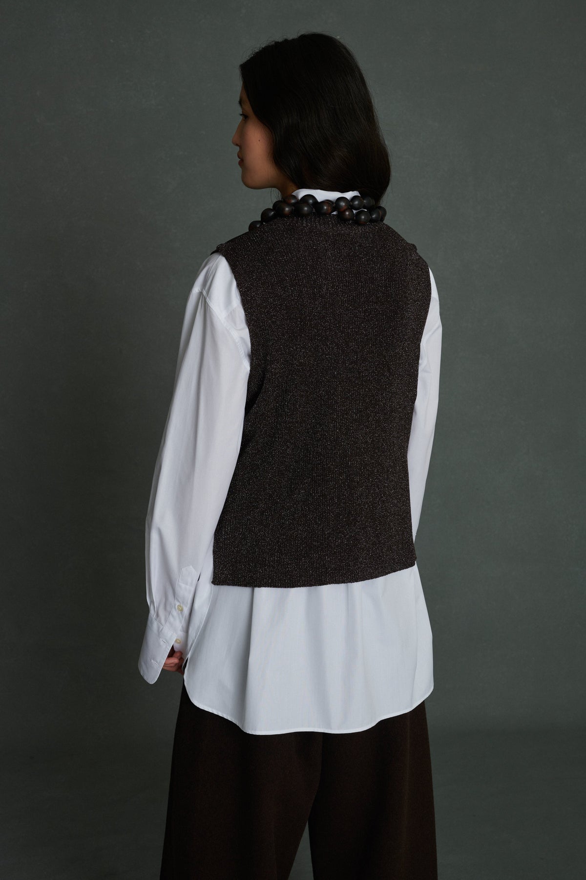 PULLOVER VIDA BROWN/SILVER