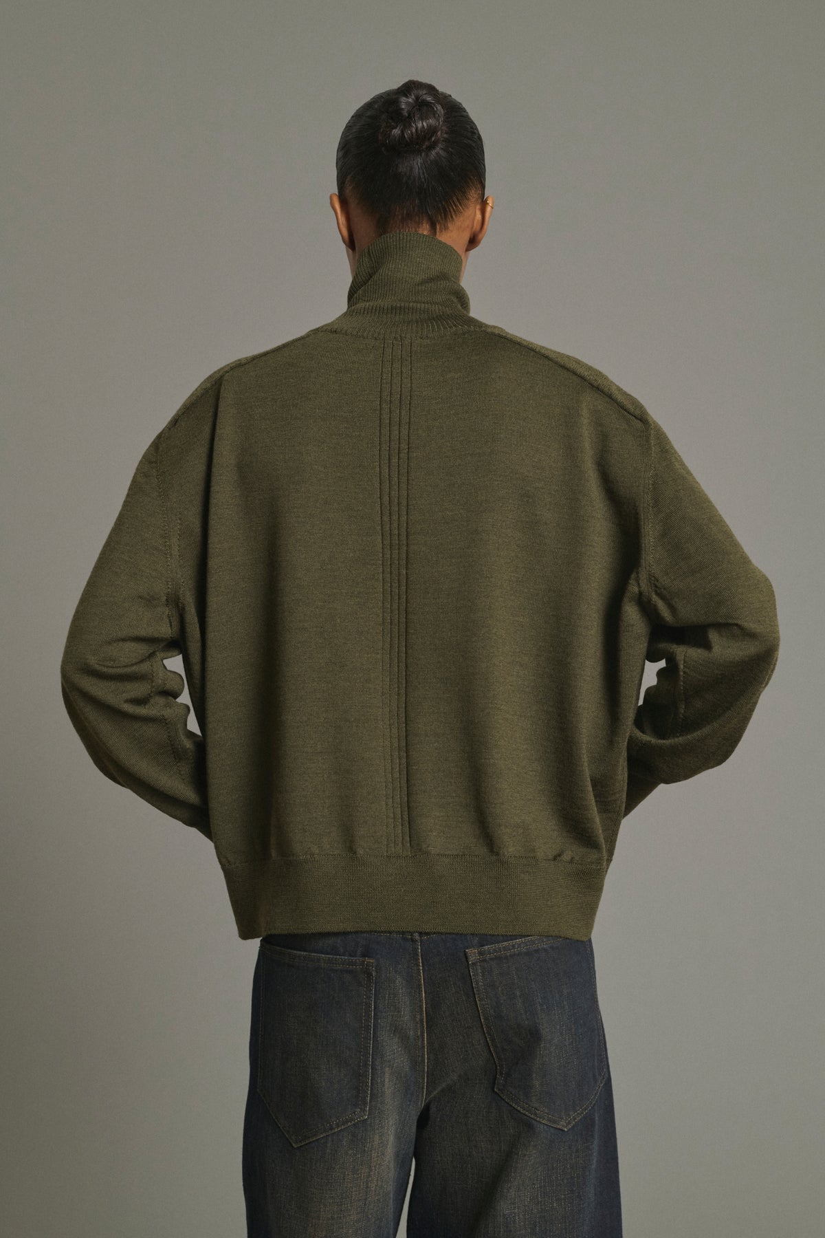 Nord Pullover - Dark Khaki - Merino Wool - Women