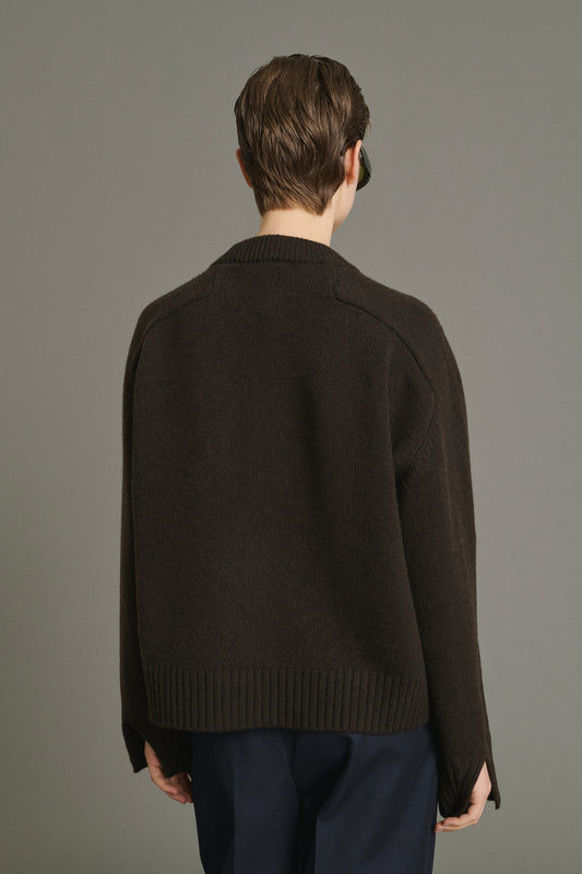 Pullover Will - Chocolate - Merino Wool - Women