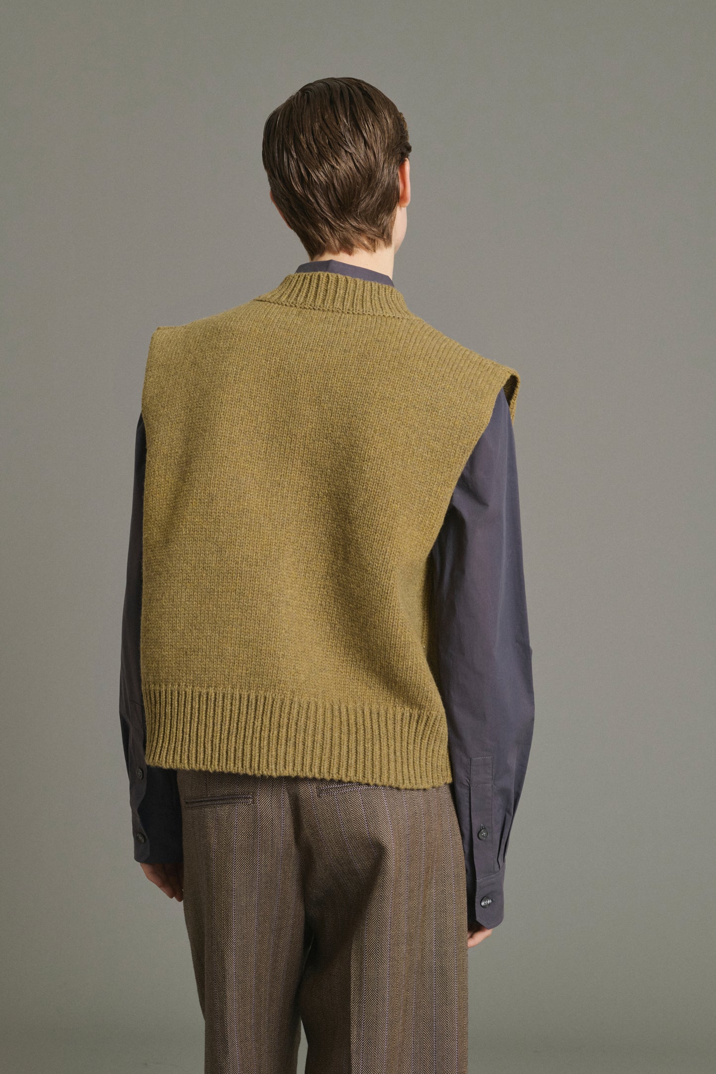 Cardigan Kalyanee - Lime - Wool - Women