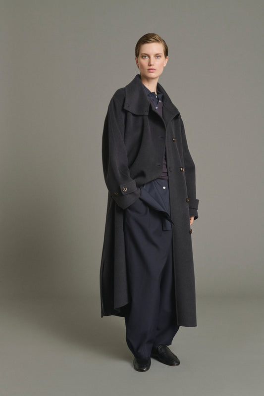 James coat - Charcoal - Wool - Women