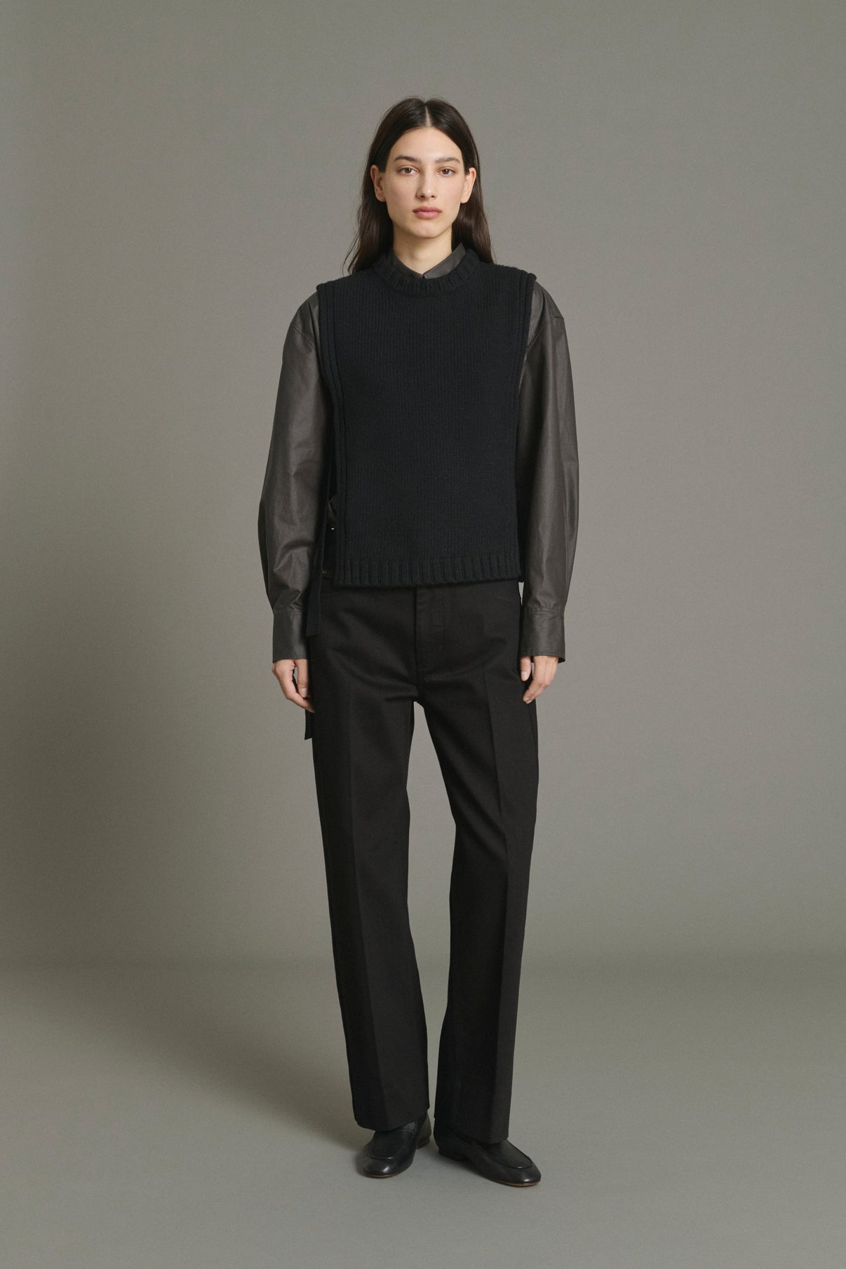 Pullover Uzel - Black - Wool - Women vue 1