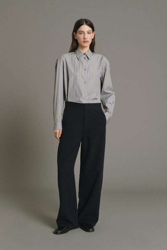 Hawk Trousers - Deep Navy - Wool - Women