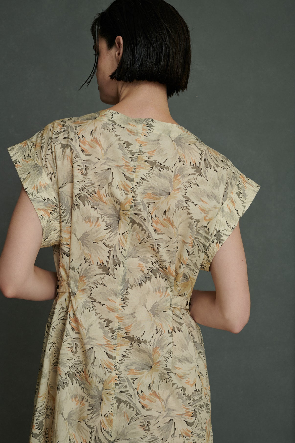 Robe Alba - Beige/Gris - Coton - Femme vue 5