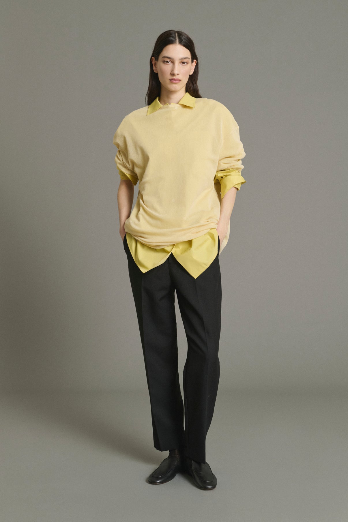 Trousers Gabriel - Black Wool Cigarette Women's - Soeur vue 5