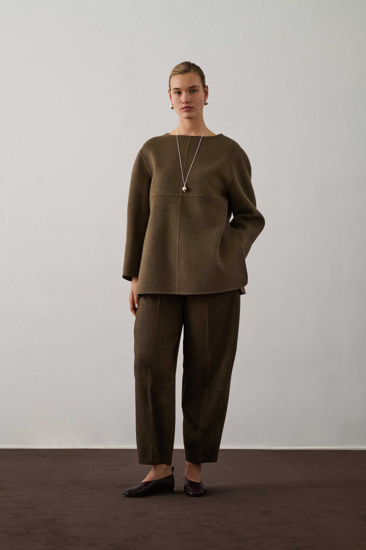 Pull Valerianne - Beige/Gris - Laine - Femme vue 2