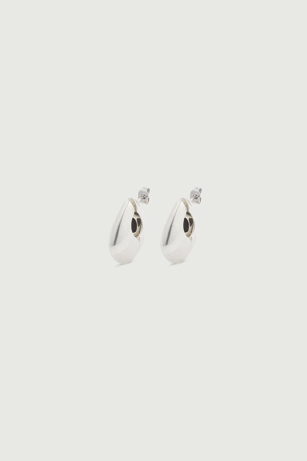 Boucles d'oreilles Mini - Argent - Ligne Plate - Femme vue 2