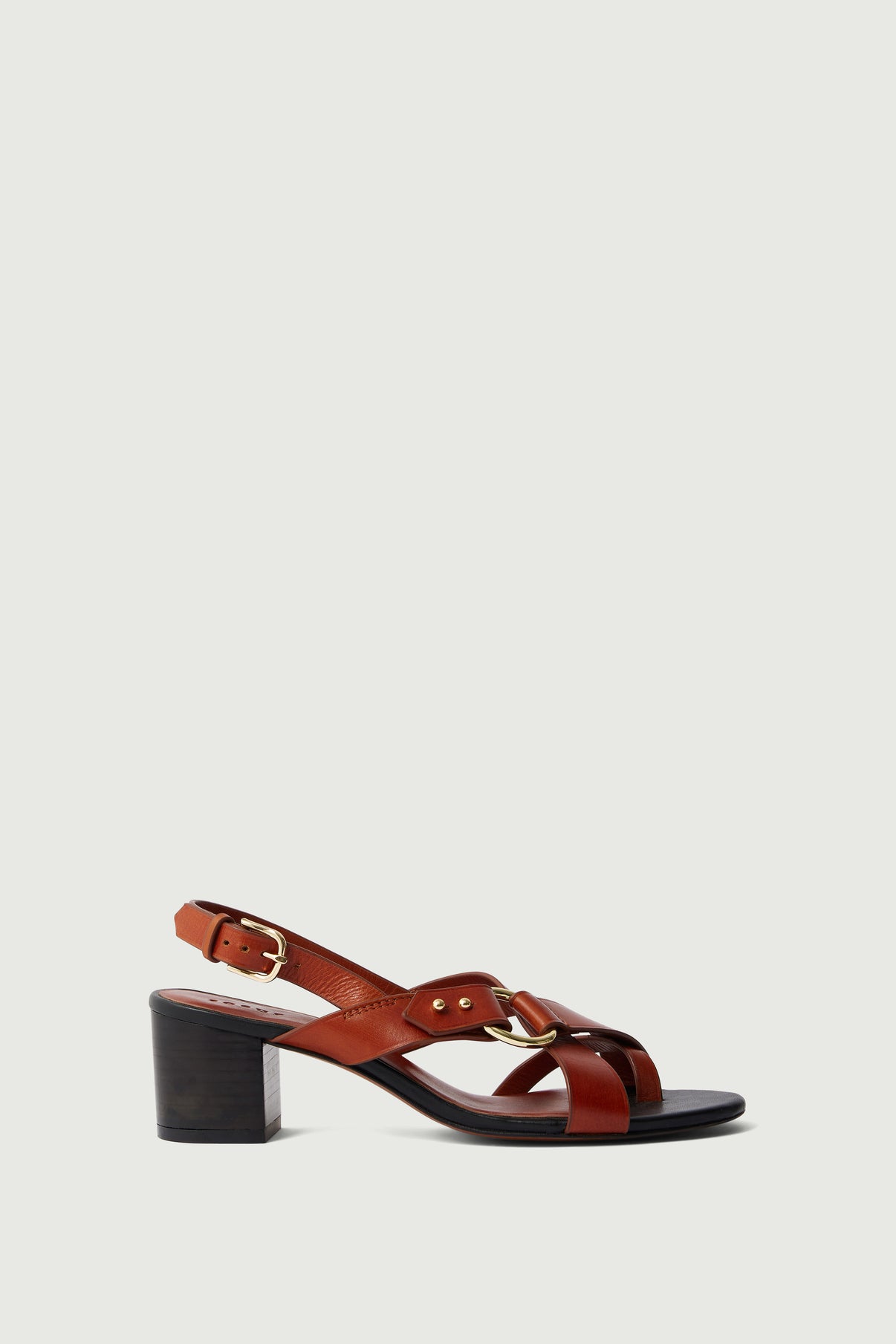 Sandales Florentine - Cognac - Cuir - Femme vue 3