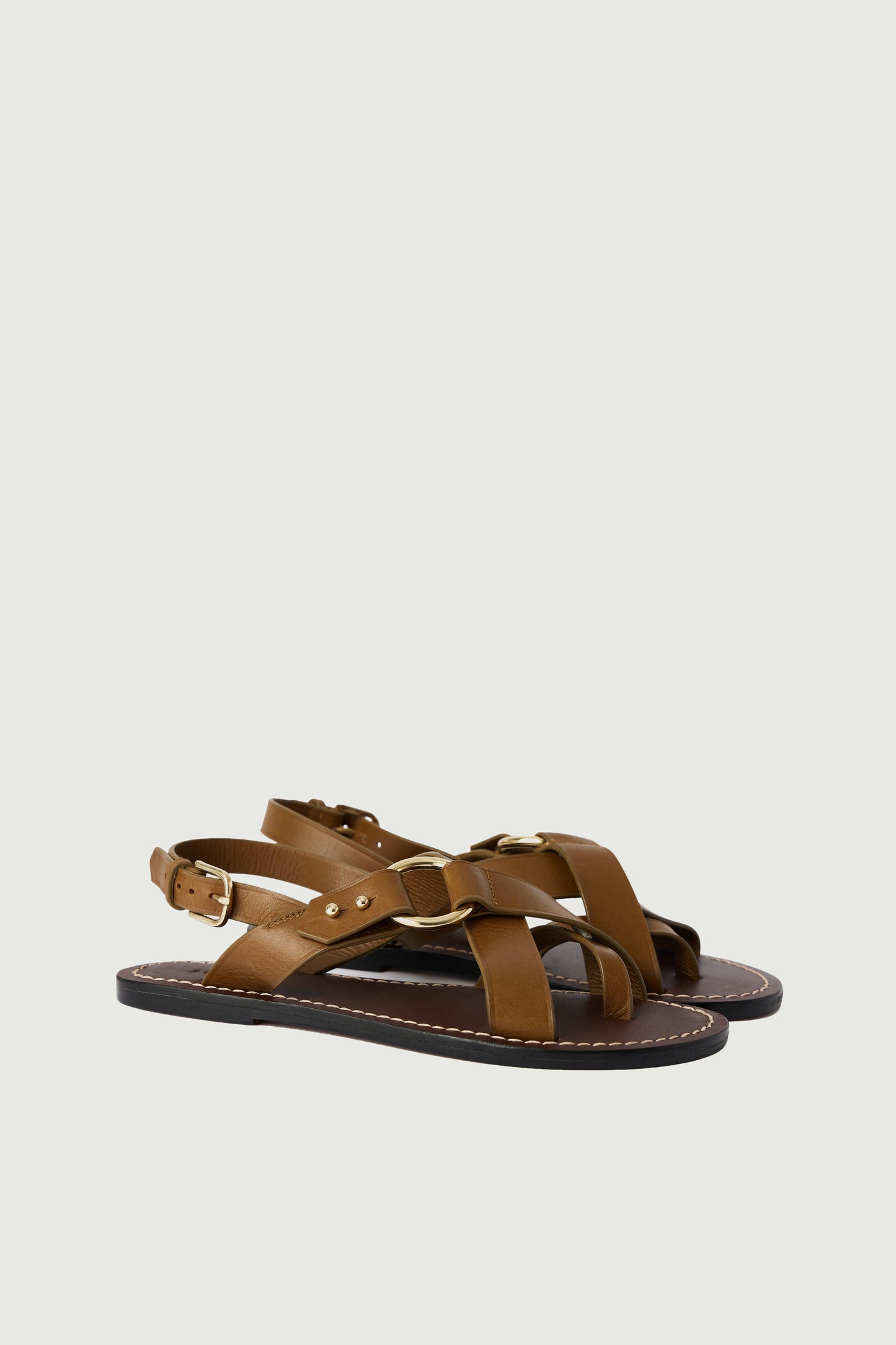 Florence sandals - Bronze - Leather - Women