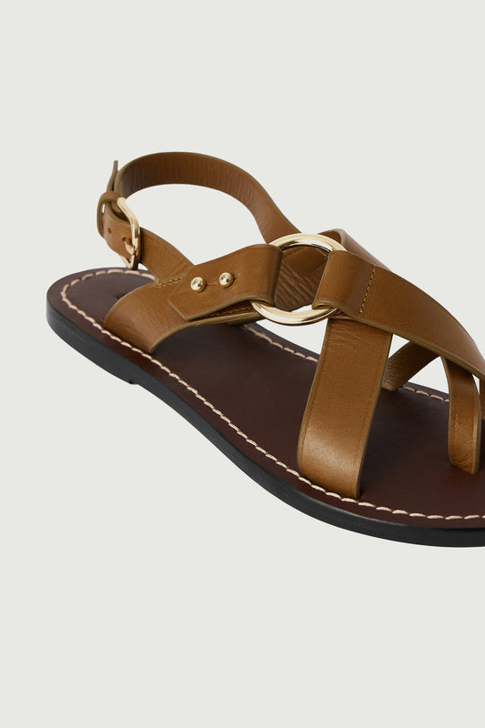 Sandales Florence - Bronze - Cuir - Femme