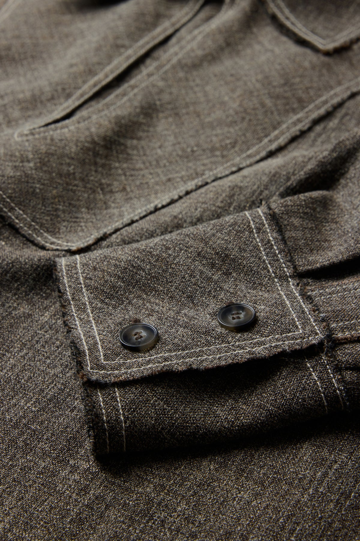 Janelle Skirt - Heather Brown Flared Linen Women - Soeur vue 7