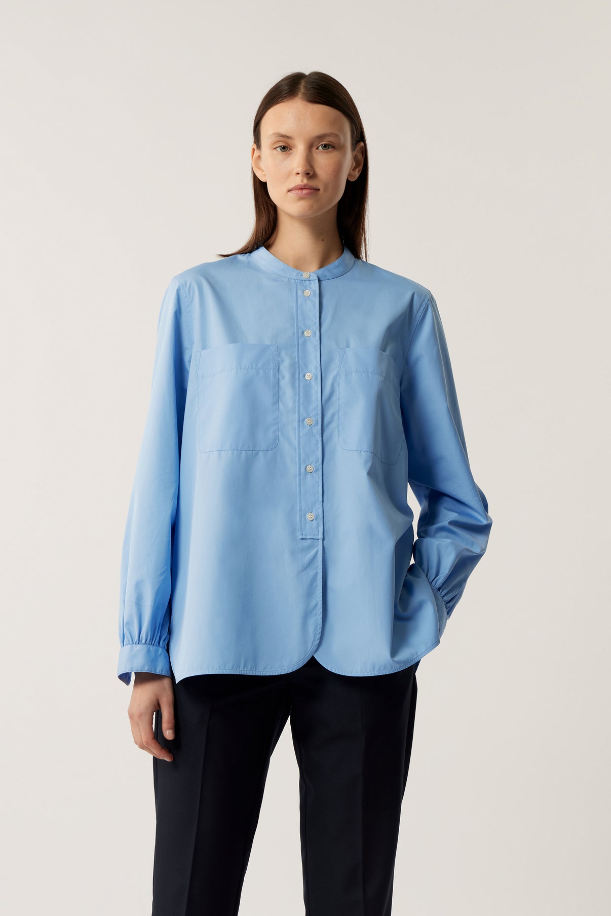 Chemise Laurette - Bleu - Coton - Femme vue 2