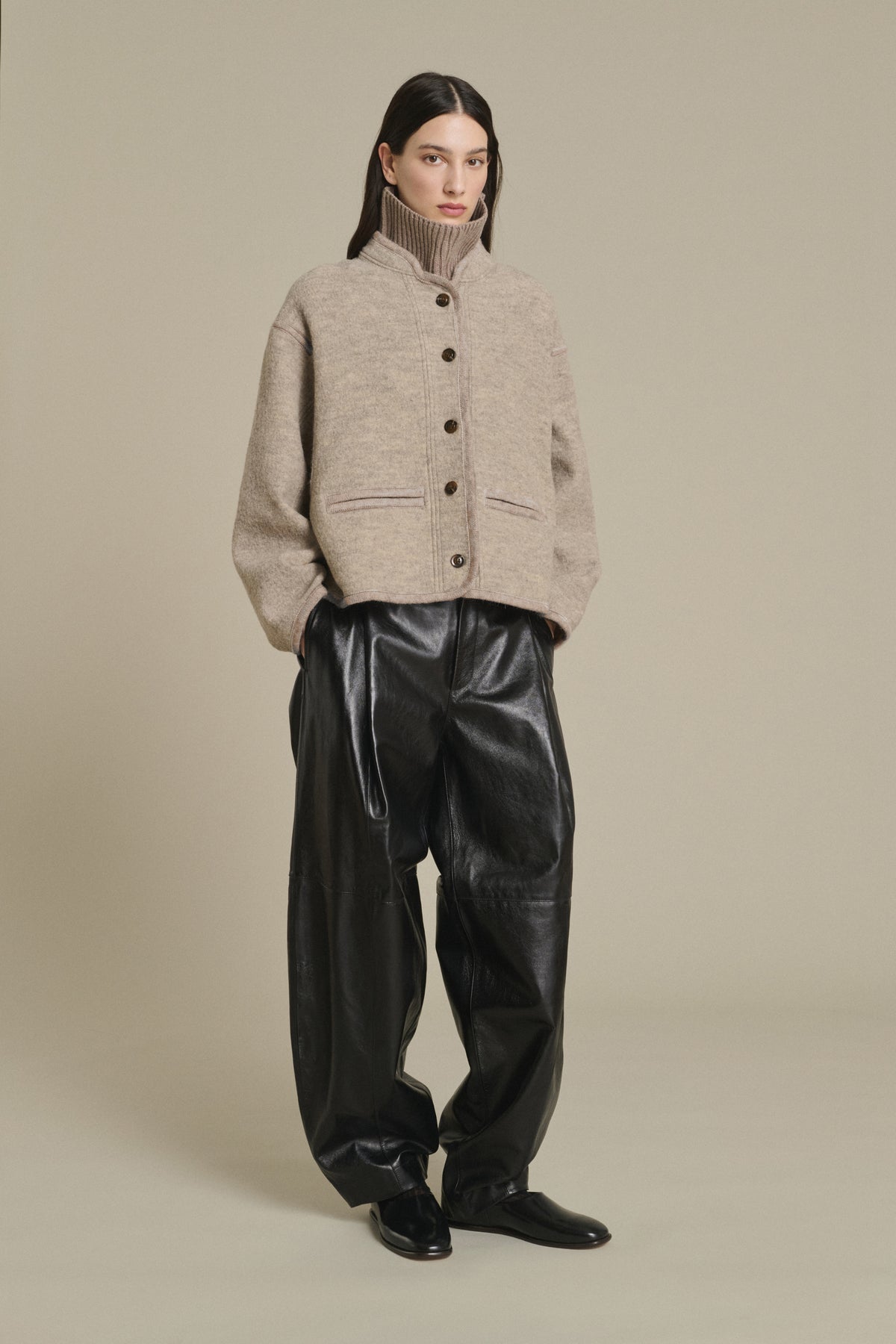 JACKET OLYMPE BEIGE/GREY vue 3