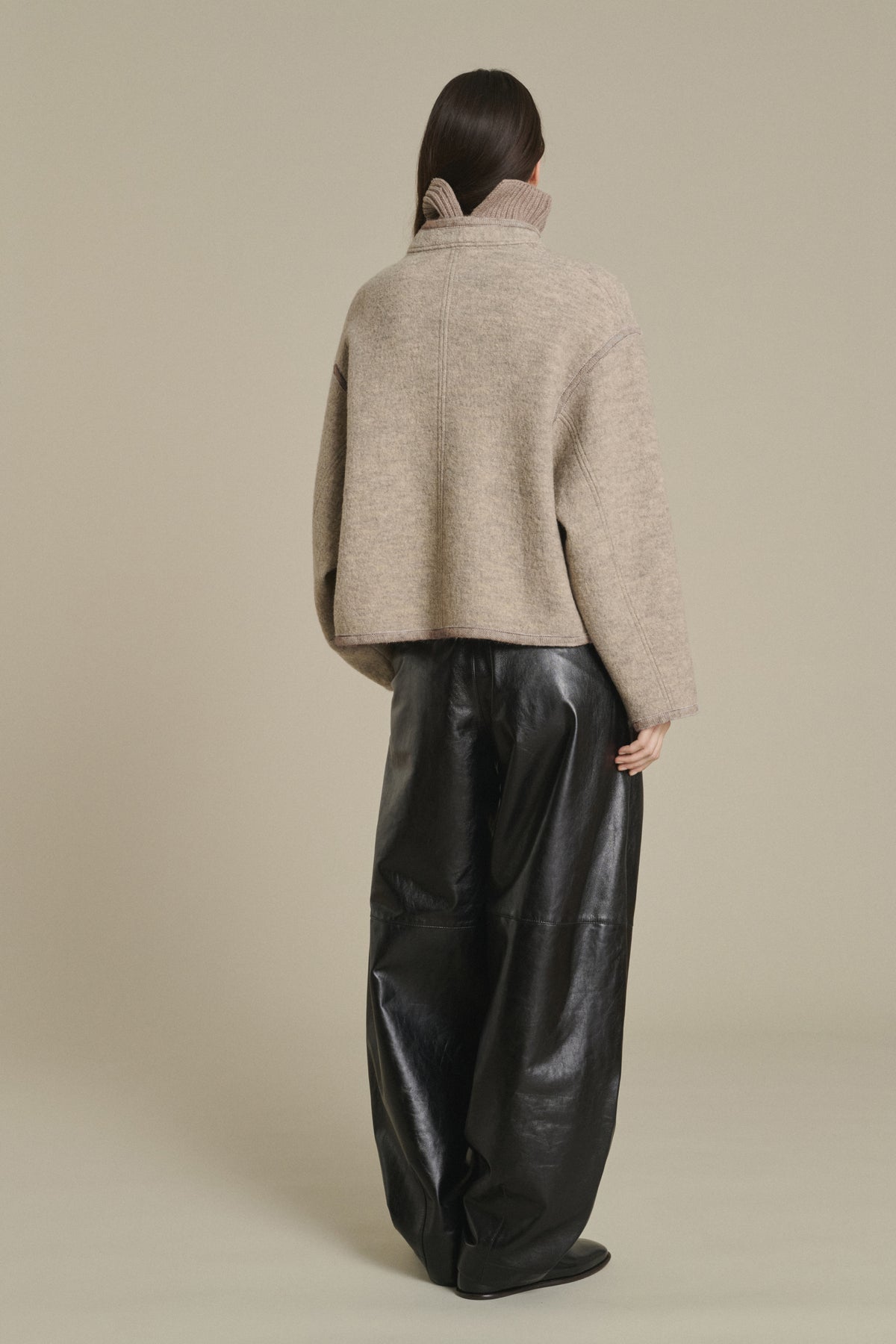JACKET OLYMPE BEIGE/GREY vue 2