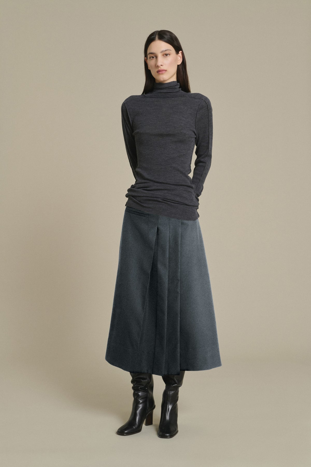 Varna skirt - Mottled Grey - Women vue 1