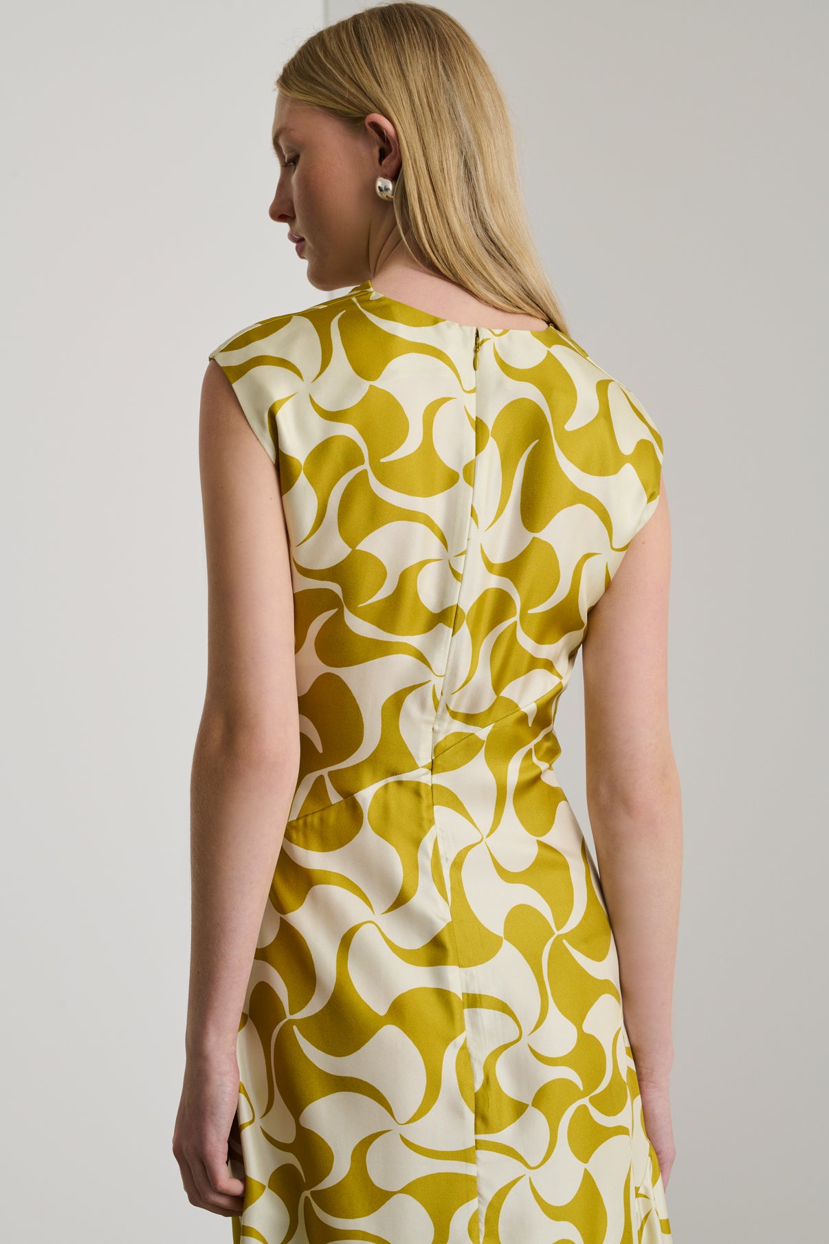 Robe Eugenie - Jaune Doré/Beige - Femme vue 4