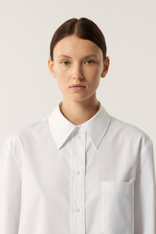 Chemise Saphir - Blanc - Coton - Femme