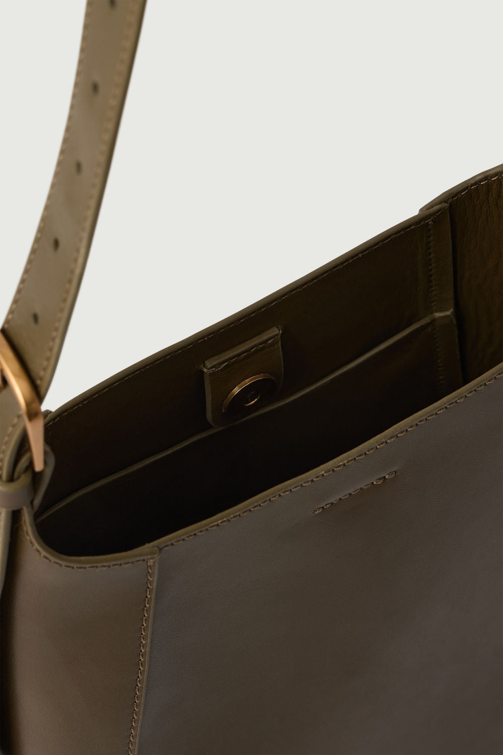 Sac Uma Mini - Kaki - Cuir - Femme vue 4