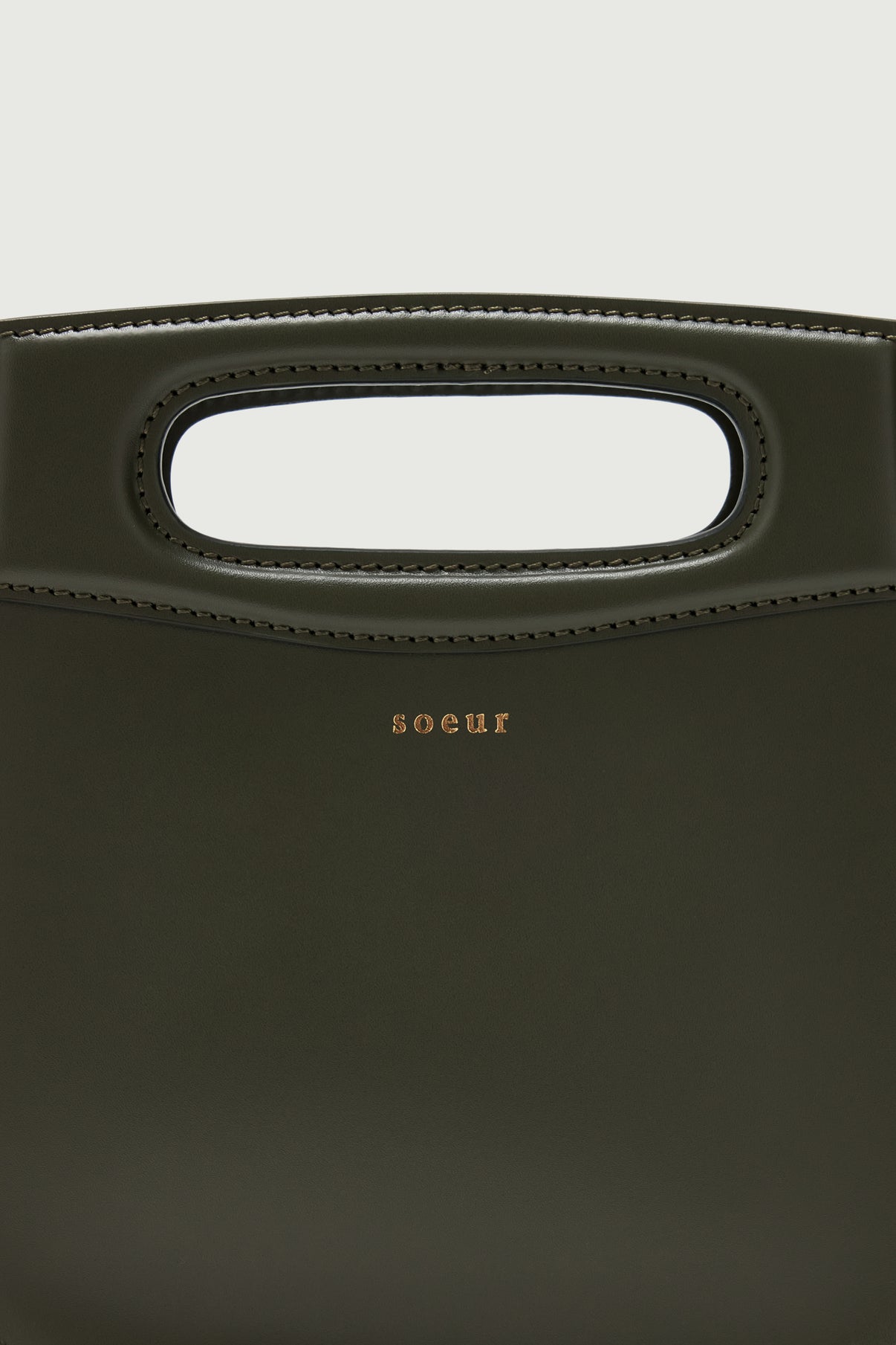 Cheri Mini bag - Military Green - Leather - Women vue 3