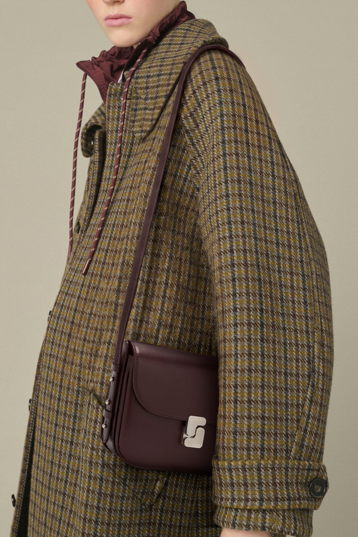 Bellissima Mini bag - Bordeaux box leather - Soeur vue 2